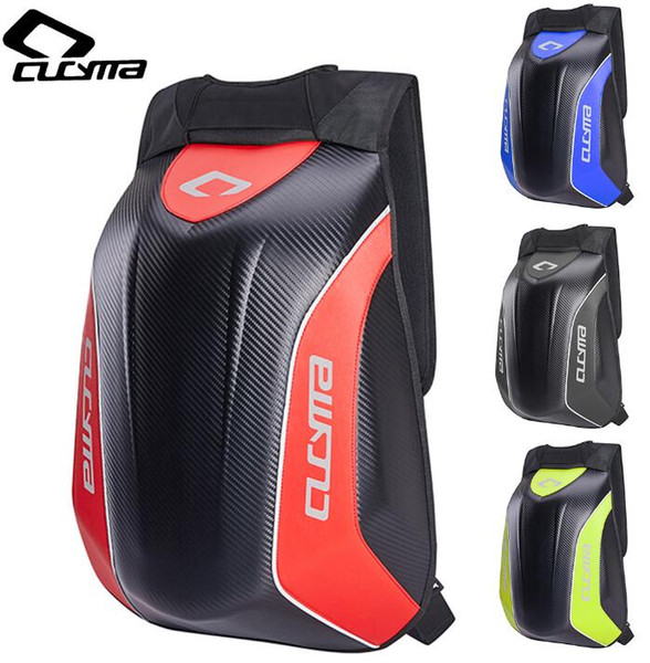 CUCYMA motorcycle hard shell backpack carbon fiber pattern helmet backpack motorcycle helmet backpack