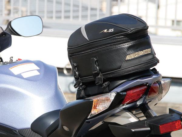 New arrival Rough & road motorcycle rear seat package black carbon fiber bag tail bag