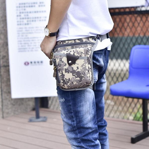 Fashion nylon motorcycle men's leg bag new unisex tactical leg pockets multi-function Messenger shoulder bag men and women