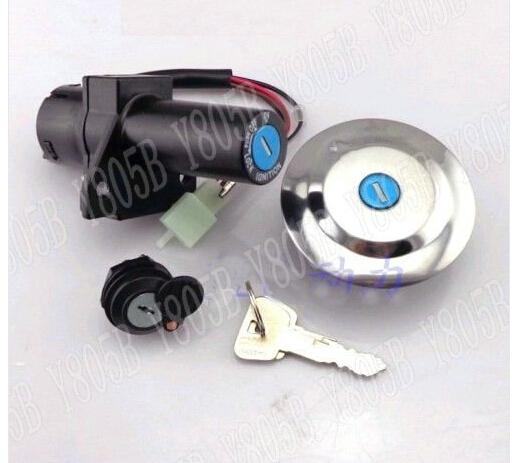 Ignition Switch Gas Cap Seat Key Lock Set For Yamaha YBR125 YBR 125 2005 2006 2007 2008 2009