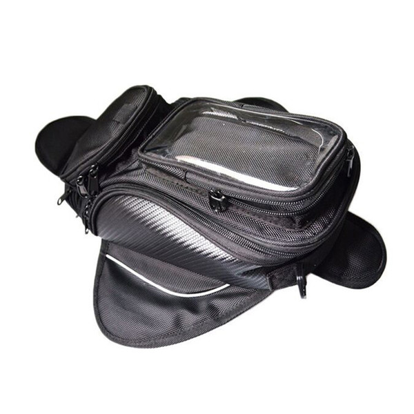 Motorcycle Tank bag Oil Fuel Bag Magnet Motorbiker Oxford Waterproof GPS Saddle bags TANK Luggage BIG View Area