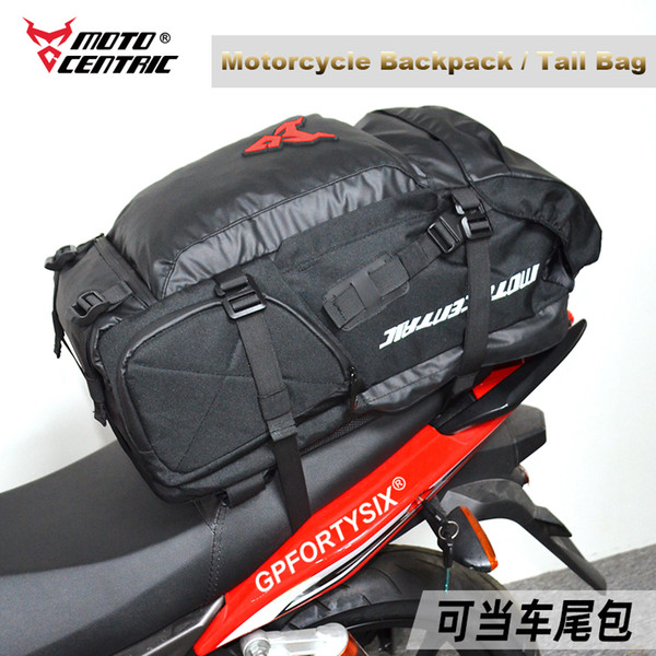 Motocentric Waterproof Oxford Motorcycle Rear Seat Bag Saddle / Tail Bag Breathable Motorcycle Bags Multi-function Motocross Riding Backpack