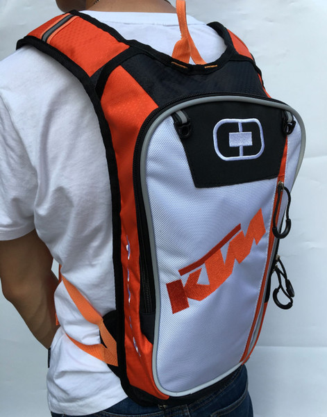 New 2016 KTM Motorcycle Backpack Moto bag Waterproof shoulders reflective Water bag motocross racing package Travel bags Free Shipping