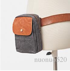 Men's and women's bags slant across the shoulder small bag canvas mini mobile phone bag multi-functional small bag