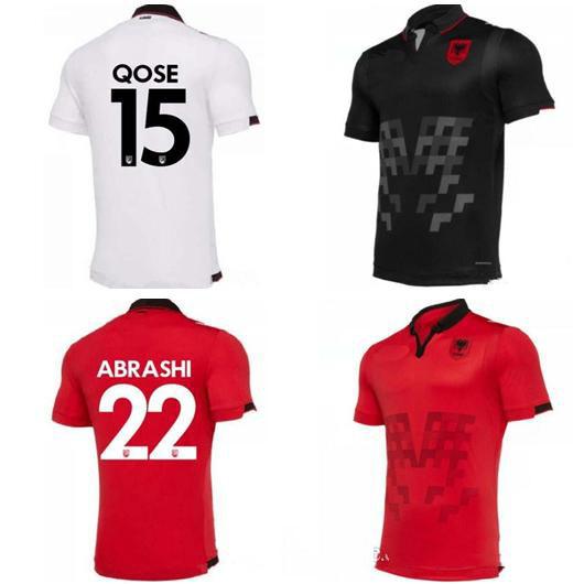 2019 2020 Republic of Albania Soccer Jerseys HYSAJ XHAKA Custom 19 20 Albania Home Red Away Football Jersey Shirt European Cup S-XXL