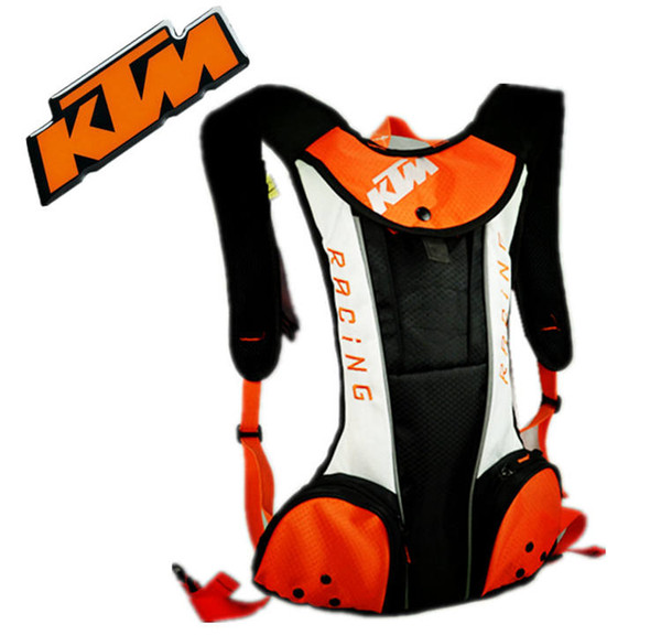 New 2016 KTM Motorcycle Backpack Moto bag Waterproof shoulders reflective Water bag motocross racing package Travel bags Free Shipping