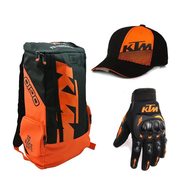 Motorbike Helmet Bag For Ktm Moto Backpack Shoulders Laptop Top Case Mens Motorcycle Luggage Motocross Waterproof Bicycle Helmet Bag