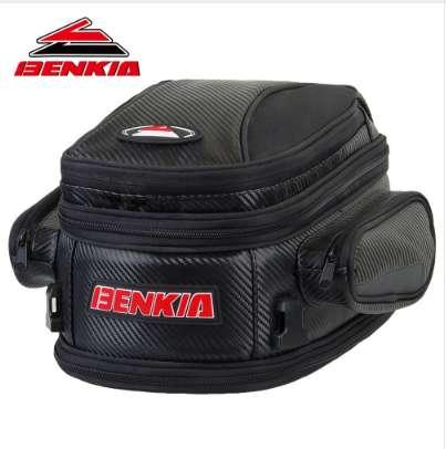 BENKIA Motorcycle Bag Saddle Bag Back Seat Luggage Bags Motorcycle Riding Travel Luggage Handbag Black Moto Bags