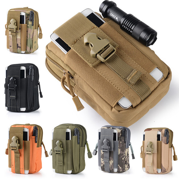 Outdoor sports tactical pocket for male 5.5/6 inch waterproof mobile phone bag wearing belt running bag