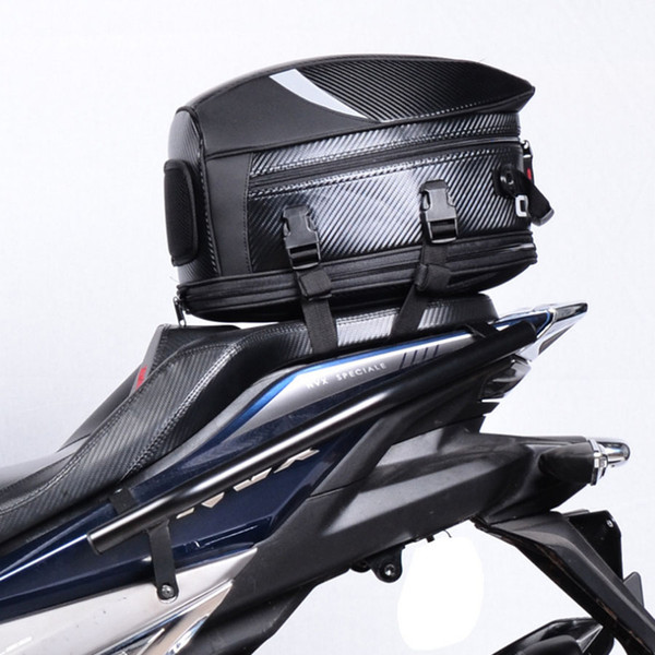 High Quality Waterproof PU Rear Seat Storage Bag Travel Saddle Tail Handbag For Motorcycle