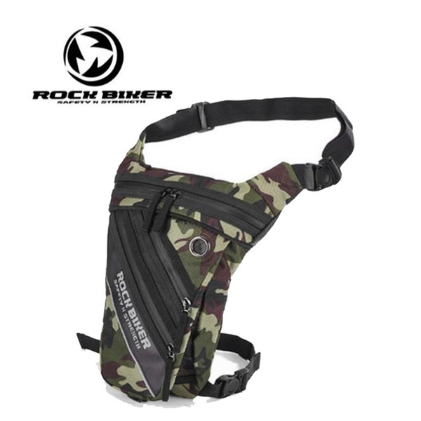 2018 Autumn Winter New ROCK BIKER Motorcycle leg bag Motorbike Cycling bags Street pack Reflective black red green Camouflage