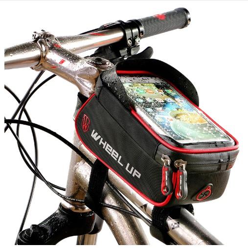 2017 Rainproof Front Zipper Bike Bag MTB Mountain Cycle Touch Screen Phone Bags Waterproof GPS Cycling Pouch Panniers