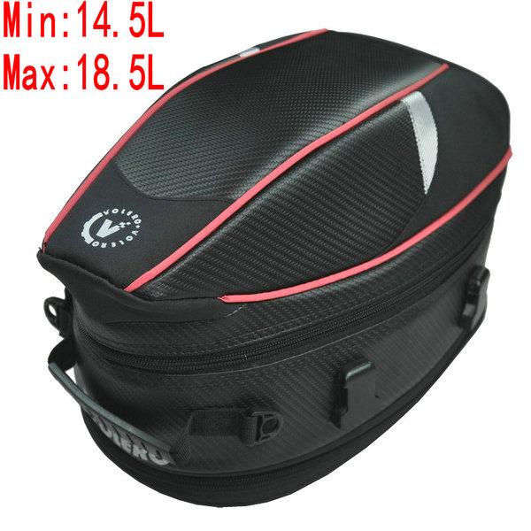 motorcycle back seat bags volero waterproof moto rear seat bag multifunction tailbags 14.5L-18.5L helmet inside