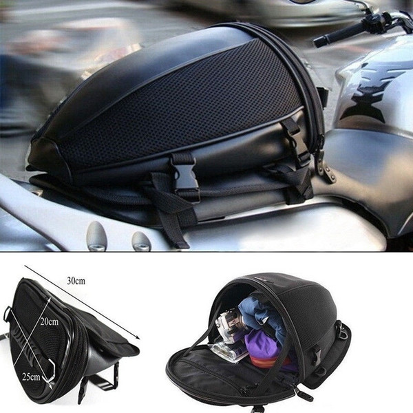 Motorcycle Bike rear trunk Waterproof Back Seat Carry Luggage Tail Bag Saddlebag