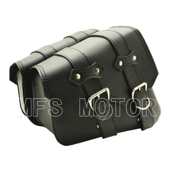 Motorcycle Leather Side Bag Solo Bag For Harley sportster XL883 XL1200 Model