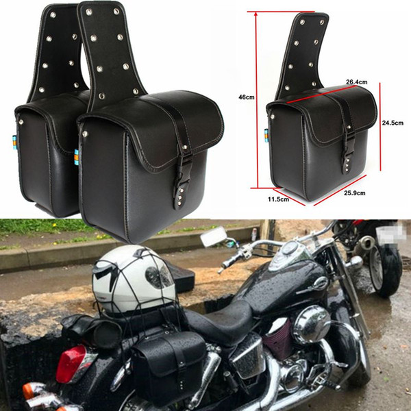 2pcs Retro Motorcycleside hanging bag Motorcycle Side Riding Travelling Bag side box side bag For Harley For Honda