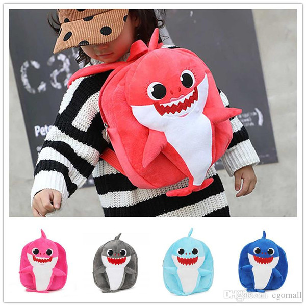 Cartoon 3D Shark Baby Plush Backpack School Bag Girl Kids Children ScCartoon 3D Pihool Bags Baby Shark Backpacks Baby Infantil Mochilas