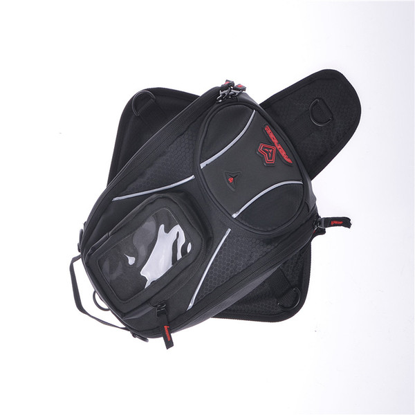 Universial Black MOTORCYCLE Racing riding TANK BAG BACKPACK Luggage