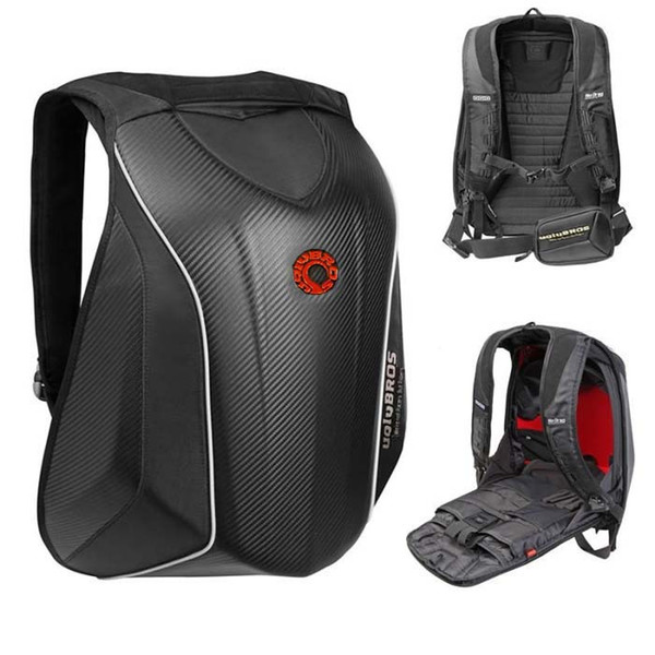 NEW PC Hard Shell No Drag Mach 6 Backpack Daily Travel Bag Motorcycle bag uglyBROS