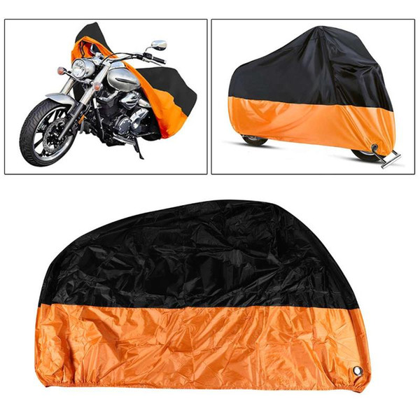 L/XL/2XL/3XL/4XL Motorcycle Cover Waterproof Protect Rain Dust UV Motocycle Case 190T Outdoor Motorbike Protector Elastic Hem