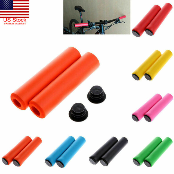 1Pair MTB Soft Foam Silicone Sponge Handle Bar Grips Handlebar Bike Bicycle