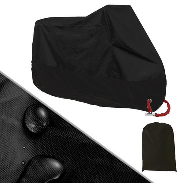 New Black Motorcycle Raincoat Universal Outdoor Protector Bicycle Dustproof Motorcycle Rain Cover for Waterproof