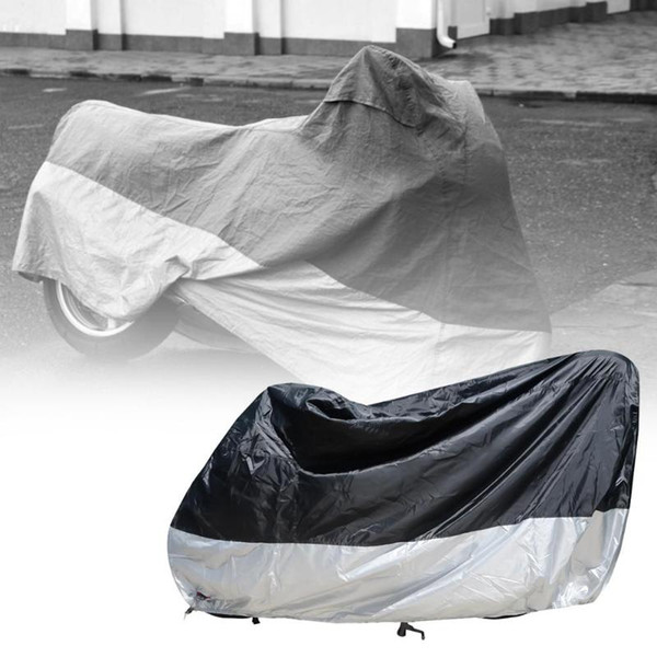 Black Waterproof Motorcycle Covers Motors Dust Rain Snow UV Protector Cover Indoor Outdoor Motorcycle Scooters Protector Cover