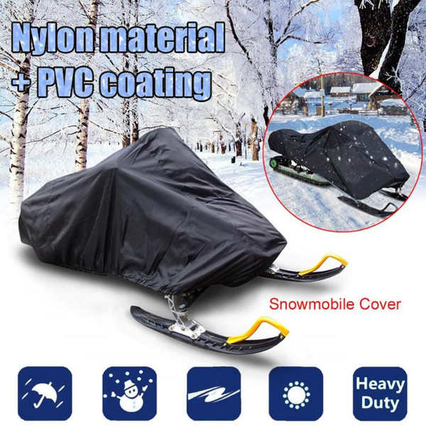 Snowmobile Cover Waterproof Dust Trailerable Sled Cover Storage Anti-UV All-Purpose Winter Motorcyle Outdoor