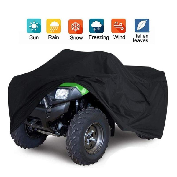 ATV Cover Heavy Duty Material Protects 4 Wheeler From Snow Rain Sun Large Size Universal Fits For 30 Inch Most Quads Bike Cover