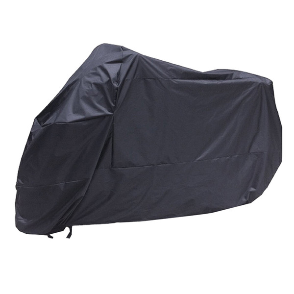 Black Motorcycle Motorbike Waterproof Water Resistent Rain UV Protective Breathable Cover Outdoor Indoor with storage bag XXL/26