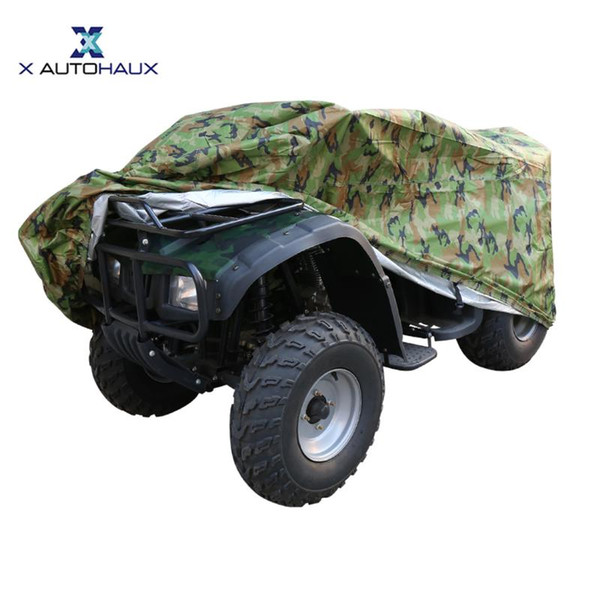 X Autohaux Camouflage Quad ATV Cover Waterproof Snowproof Dust Anti-UV Protector Universal Quad Bike ATV Cover Case