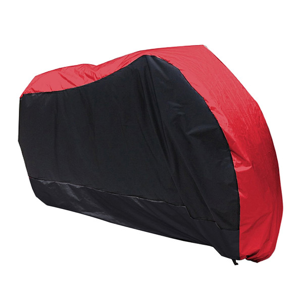 Red Black Motorcycle Motorbike Street Bike Scooter Waterproof Water Resistent Rain UV Protective Breathable Cover Outdoor Indoor