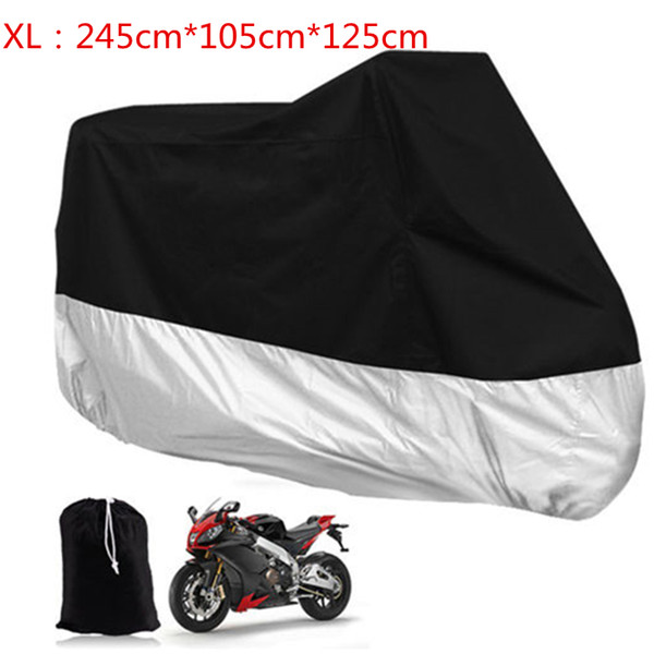 Sale XL Large Motorcycle Waterproof Dustproof Waterproof Rain UV Resistant Dust Prevention Vented Cover for Motor / Bike / Scooter MOT_50Z