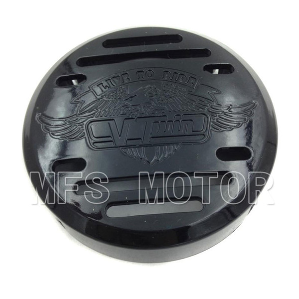 Motorcycle For Kawasaki Vulcan 800 Yamaha V-Star 650 1998-2013 V-Star 1100 1999-2009 Classic Silverado Black Horn Cover