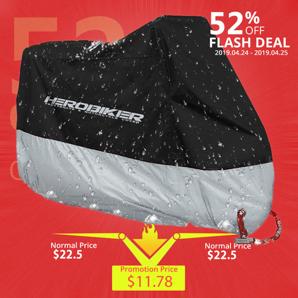 EROBIKER Motorcycle Outdoor Uv Protector Scooter Bike Waterproof Dustproof Moto Rain Cover Indoor Lock holes Design HEROBIKER Motorcycl...