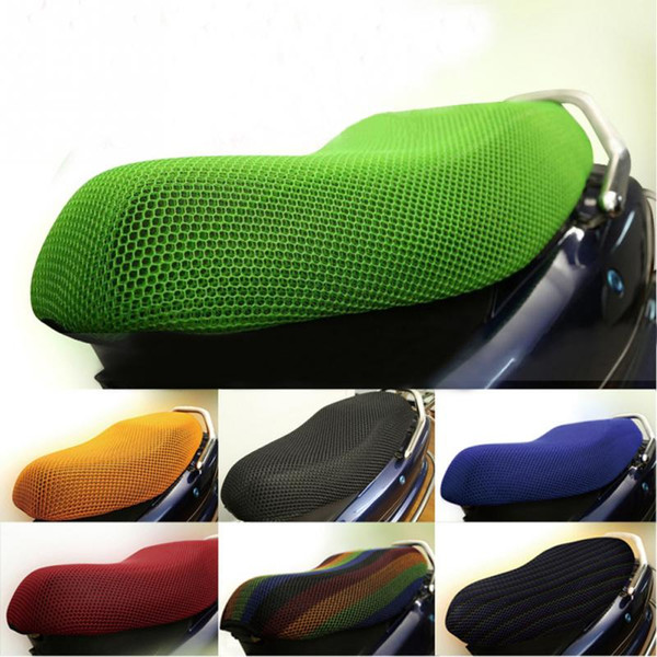 3D Summer Electric Bicycle Seat Honeycomb Mesh Sunscreen Breathable Seat Cushion Motorcycle Seat Cover Net