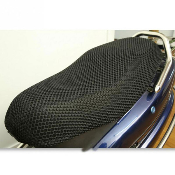 3D Motorcycle Electric Bike Net Seat Cover Cooling Protector Durable Black