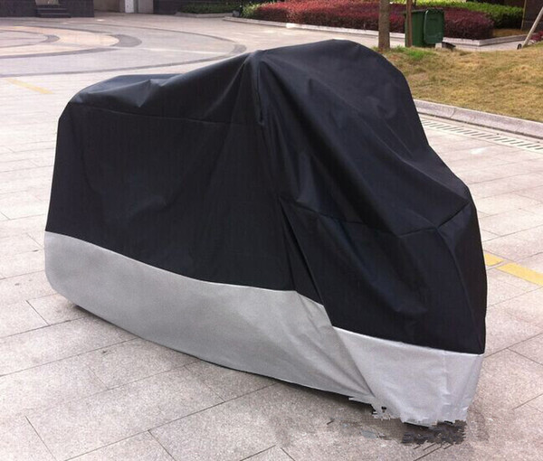 190T Waterproof Motorcycle Cover Black Silver Motor Sewing Sunscreen Dust Prevention Multi Color OEM LOGO XL XXL XXXL Polyester Taffe DHL