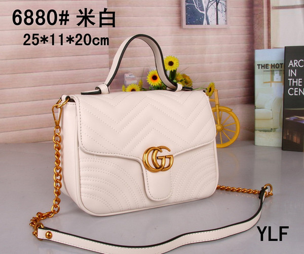 2019 Luxury Fashion Shoulder Bags designer Handbag Hot Sale Women Casual Canvas Shoulder Bags Chains Large Capacity Bag handbag tote