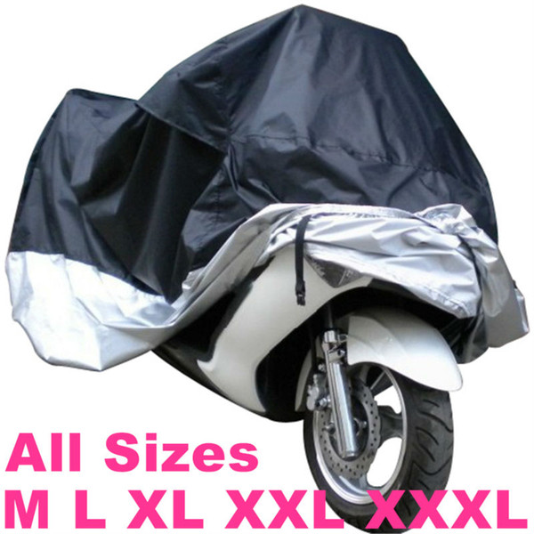 Black with Silver/Red/Green Motorcycle Cover Waterproof Outdoor UV/Dust Protection Rain Dustproof Cover Motorcycle Suit Scooter