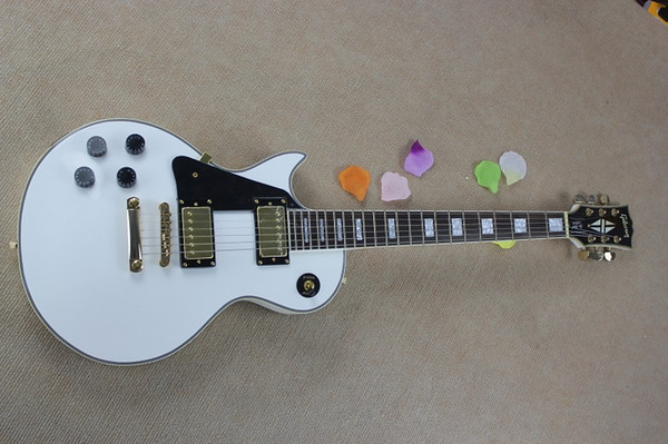 best White 6 strings Left-handed Electric Guitar Custom guitar