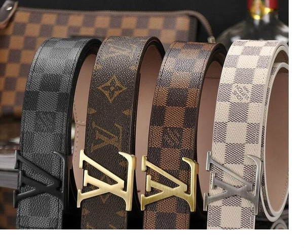 Hot selling new Fashion Business Ceinture L style belts design mens womens riem L buckle with black belt not with box as gift 8a6jy