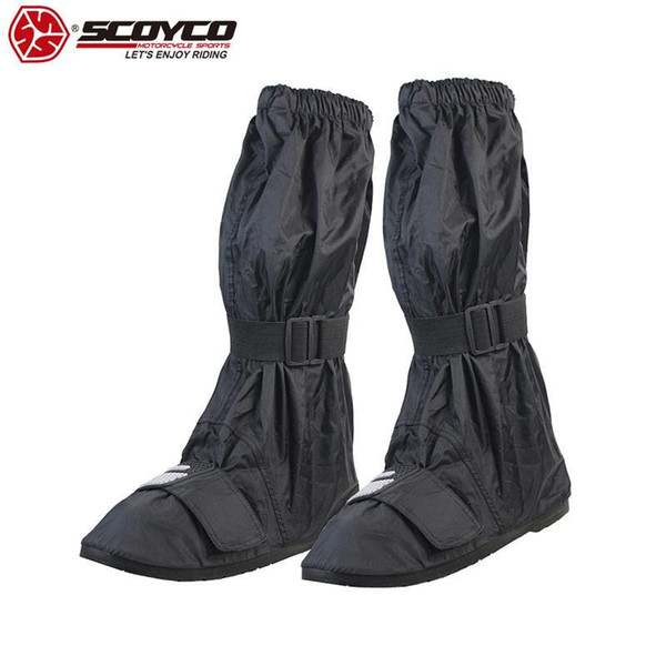 SCOYCO Motorcycle Rainproof Shoes Cover Anti-skip Reflective Motorcycle Accessories Waterproof Reusable Cycling Shoes Cover