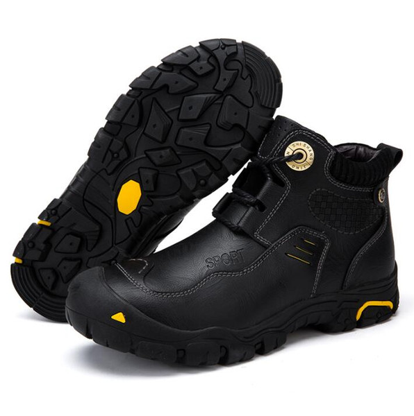 2019 real leather waterproof cycling shoes men's motorcycle riding shoes waterproof crash 45 yard 46 motorcycle boots hiking boots