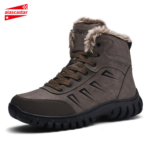 Motorcycle Boots Waterproof PU Men Winter Boots Moto Leather Motorcycle Shoes Motorbike Biker Riding Ankle Shoes