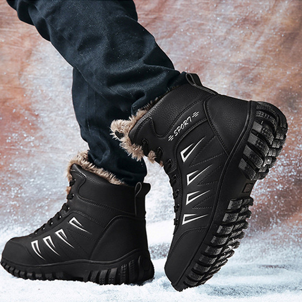 Motorcycle Boots Waterproof PU Men Winter Shoes Moto Boots Leather Motorcycle Shoes Motorbike Biker Riding Ankle