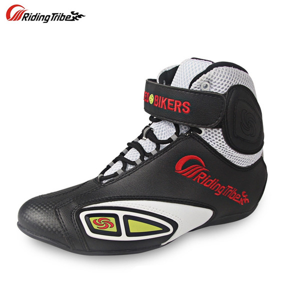 Motorcycle Racing boots Riding Tribe Microfiber Leather Breathable Locomotive shoes Street Moto Motorbike Summer Boots