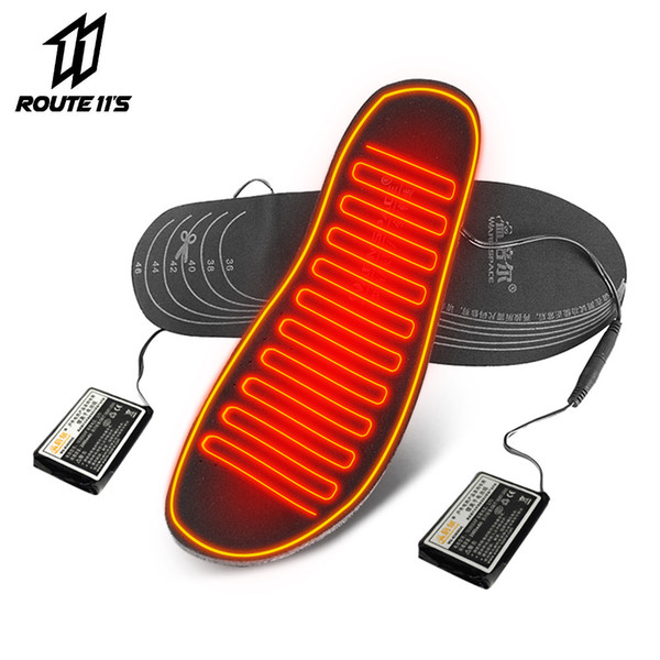 Motorcycle Shoes Heated Insoles Battery Powered Winter Thermal Moto Motorcycle Boots Electric Heating Insoles Keep Warm Unisex