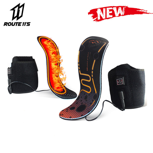 Motorcycle Boots Heated Insoles USB Lasting Thermal Winter Moto Motorcycle Shoes Electric Heating Insoles Keep Warm Unisex