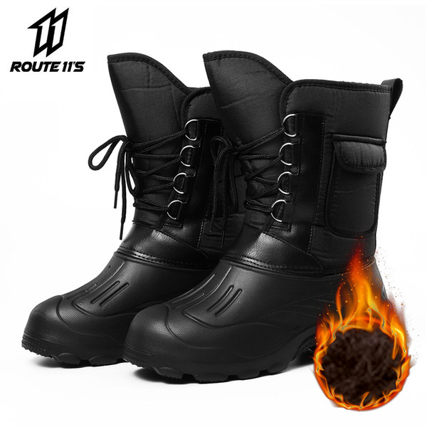 New Motorcycle Boots Autumn Winter Men Motorcyccle Boot Thermal Motorbike Shoes Fleece Liner Warm Snow Motorbike Riding Boots